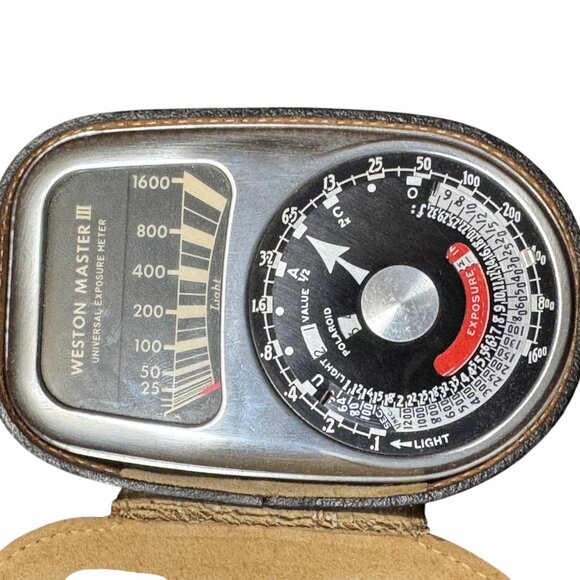 Weston Master III Universal Exposure Meter Model 737 Light Meter With Case - Picture 3 of 5